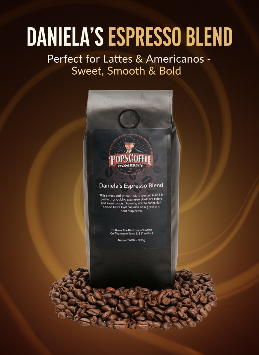 Daniela's Espresso Blend - Dark Roast Espresso Coffee | Pops
