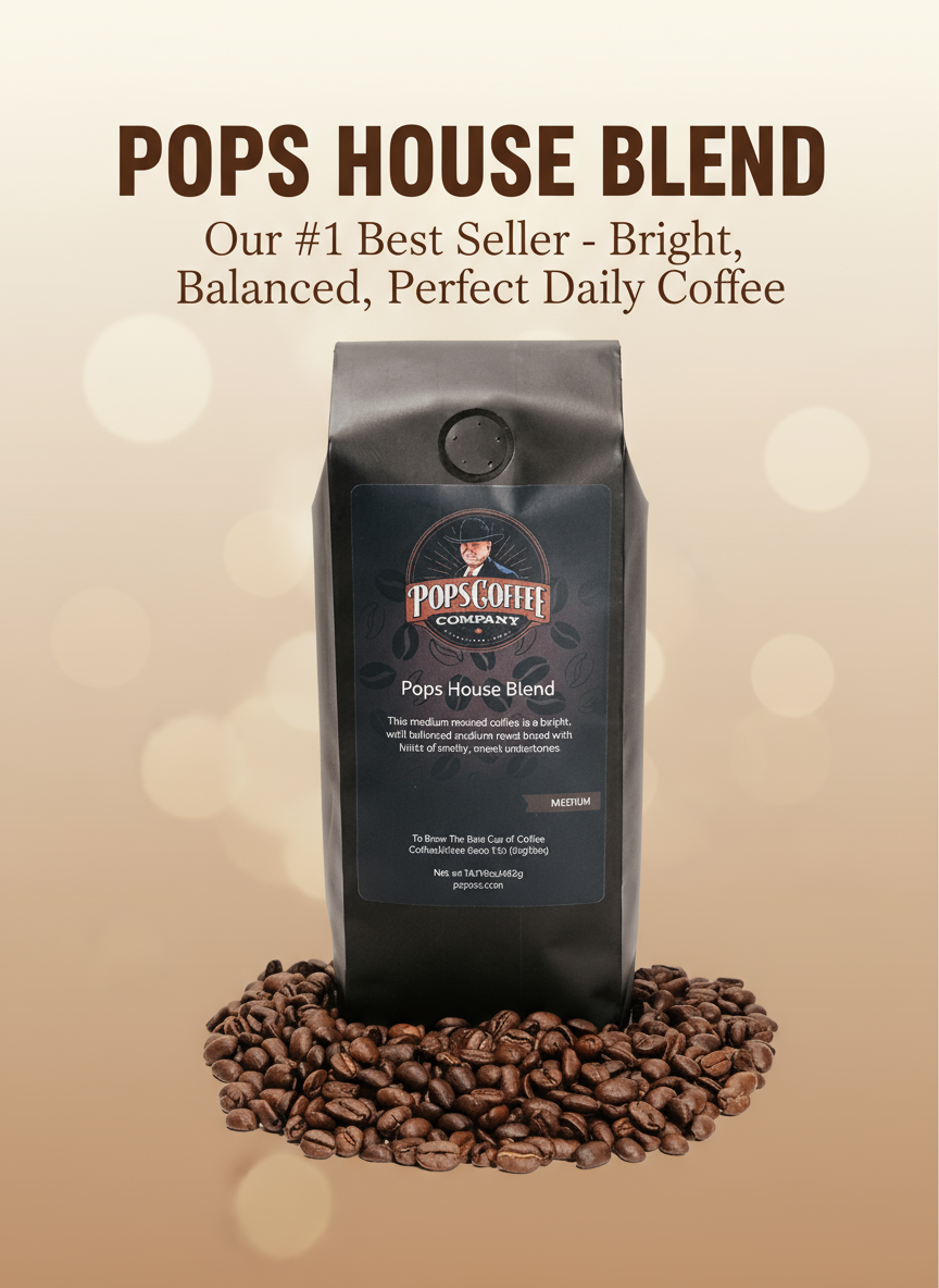 Pops House Blend Social Media Banner