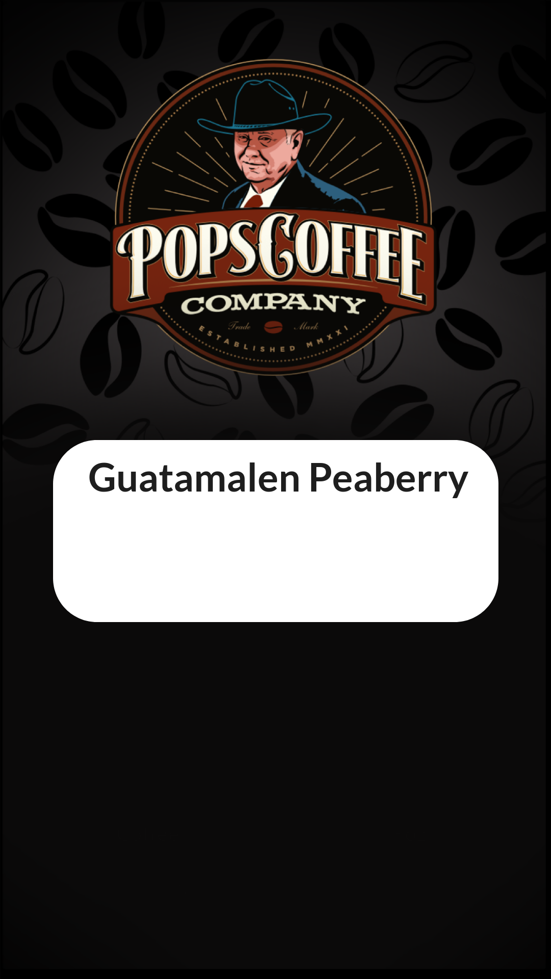 Guatamalen Peaberry